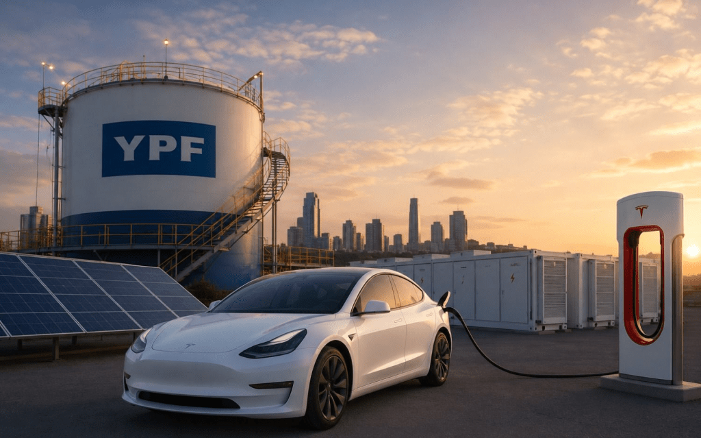Tesla avanza en Argentina con un acuerdo con YPF y evalúa nuevos proyectos tecnológicos en la&nbsp;Patagonia
